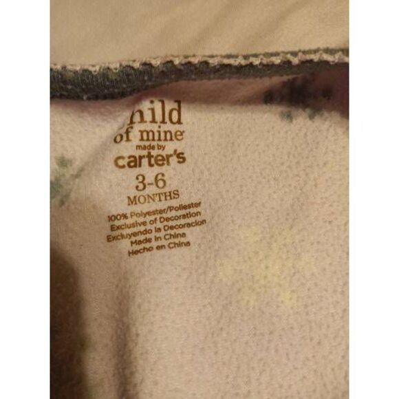 "Child of Mine" by Carter's infant pjs - Size: 3-6 mths (0556) - Picture 7 of 8